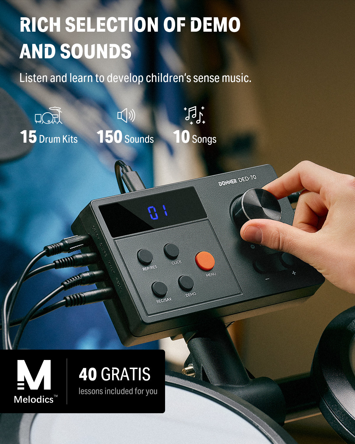 Donner DED-70 Electronic Drum Kit for beginner