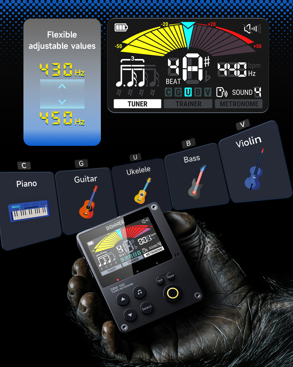 Donner DBM-100 Rechargeable Metronome