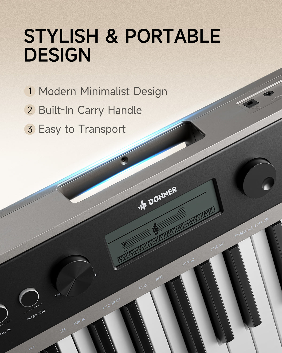 DONNER SD-15 61 Key Electronic Keyboard