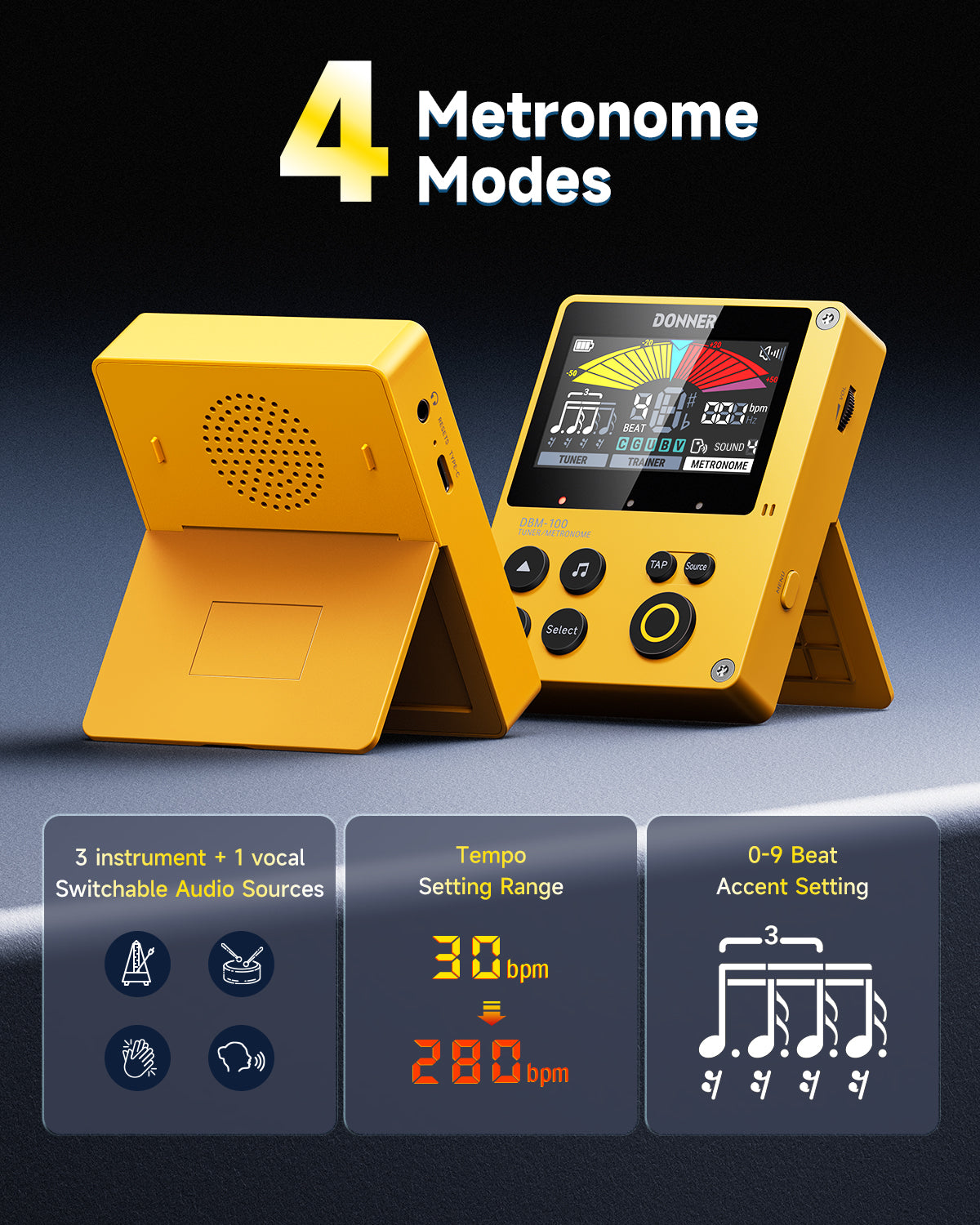 Donner DBM-100 Rechargeable Metronome