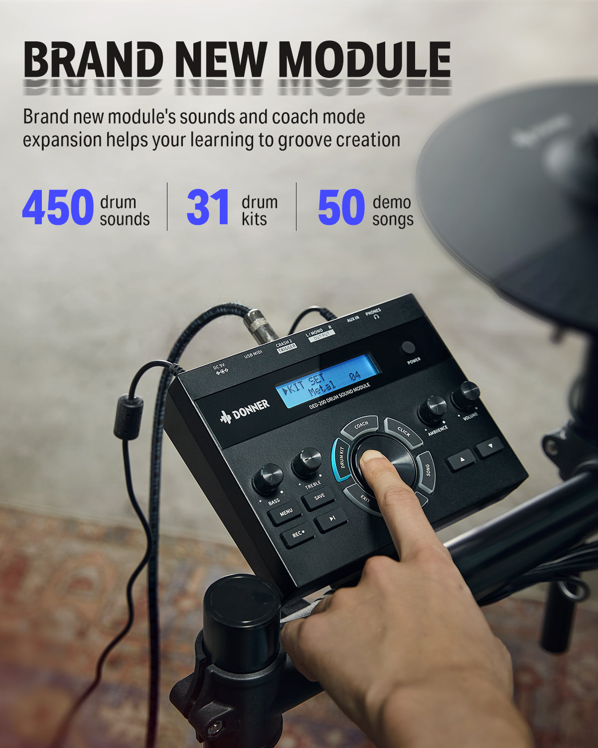 Donner DED-200X Electronic Drum Set