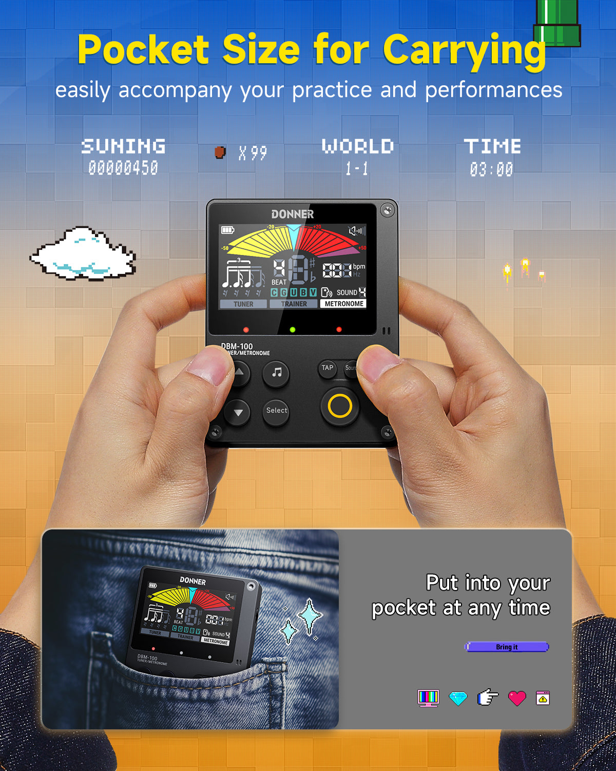 Donner DBM-100 Rechargeable Metronome