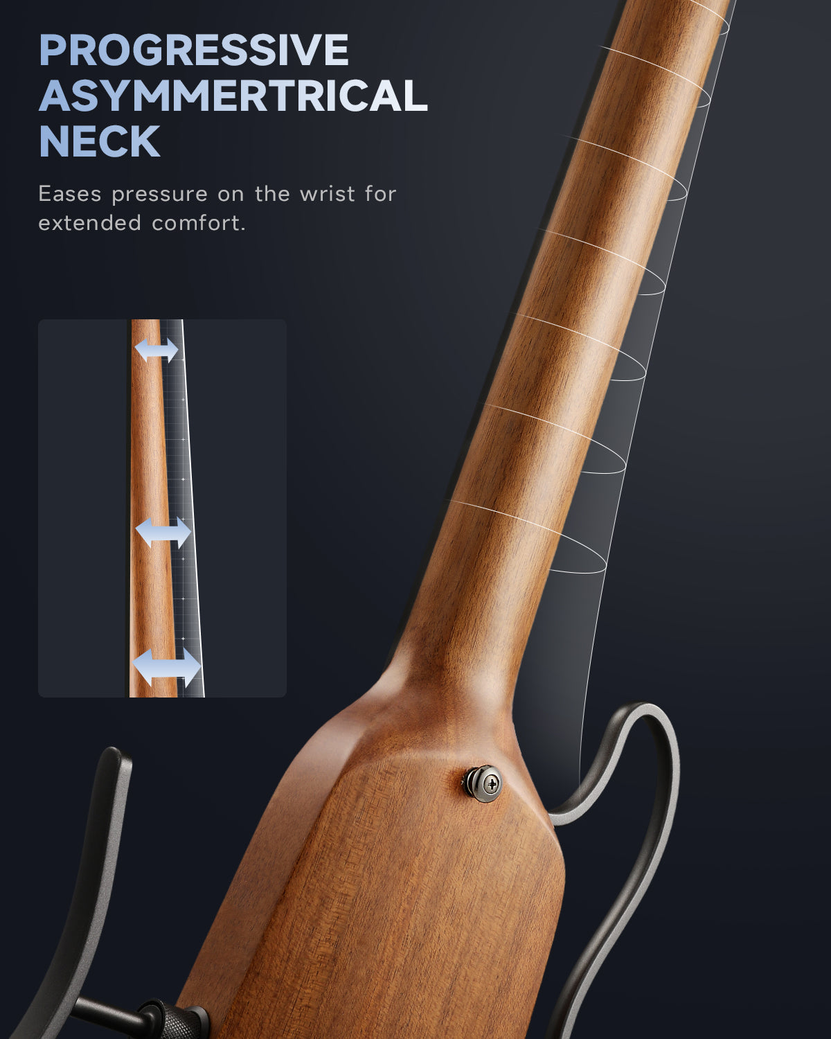 Donner HUSH-X Electric Guitar Kit for Travel-Natural##