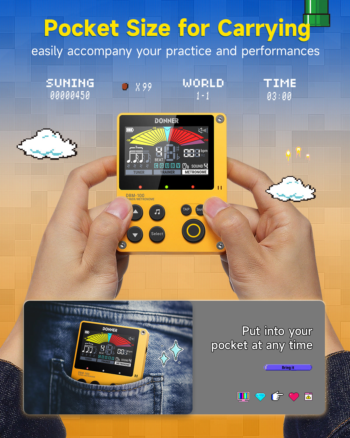 Donner DBM-100 Rechargeable Metronome