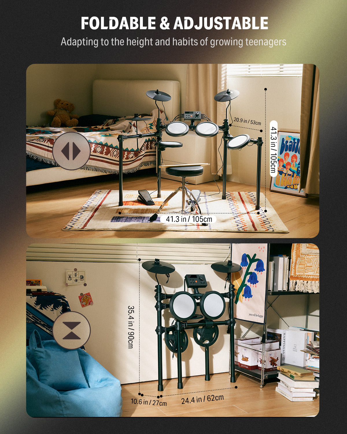 Donner DED-70 Electronic Drum Kit for beginner