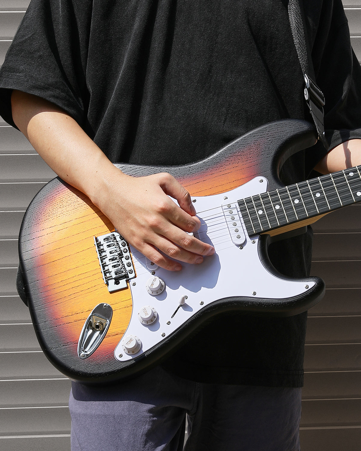 Donner DST-80 Electric Guitar-Brown##