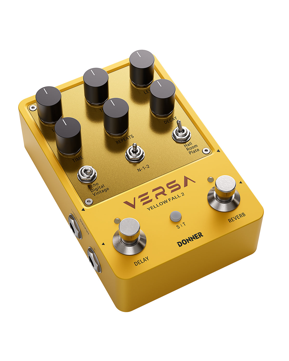 donner overdrive pedal Donner Yellow Fall II: 2-in-1 Reverb & Delay Guitar Pedal with Tap Tempo