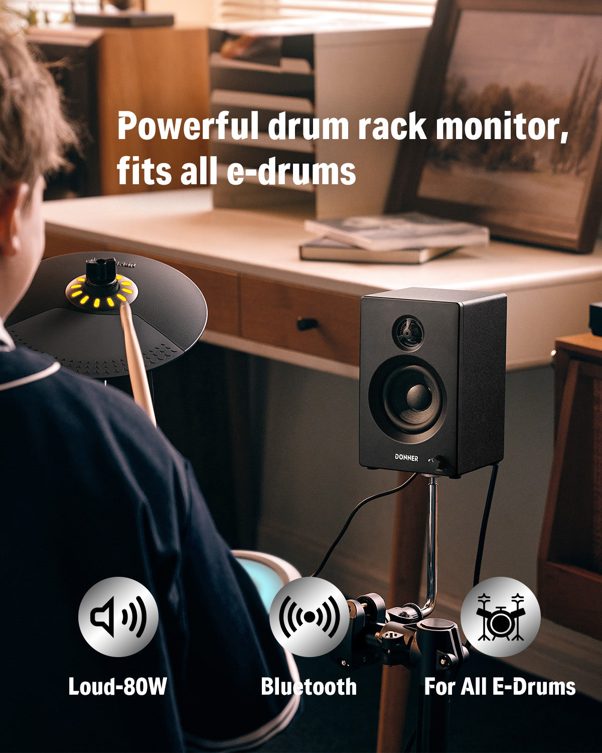 Donner DDA-20SE Altoparlante monitor per batteria