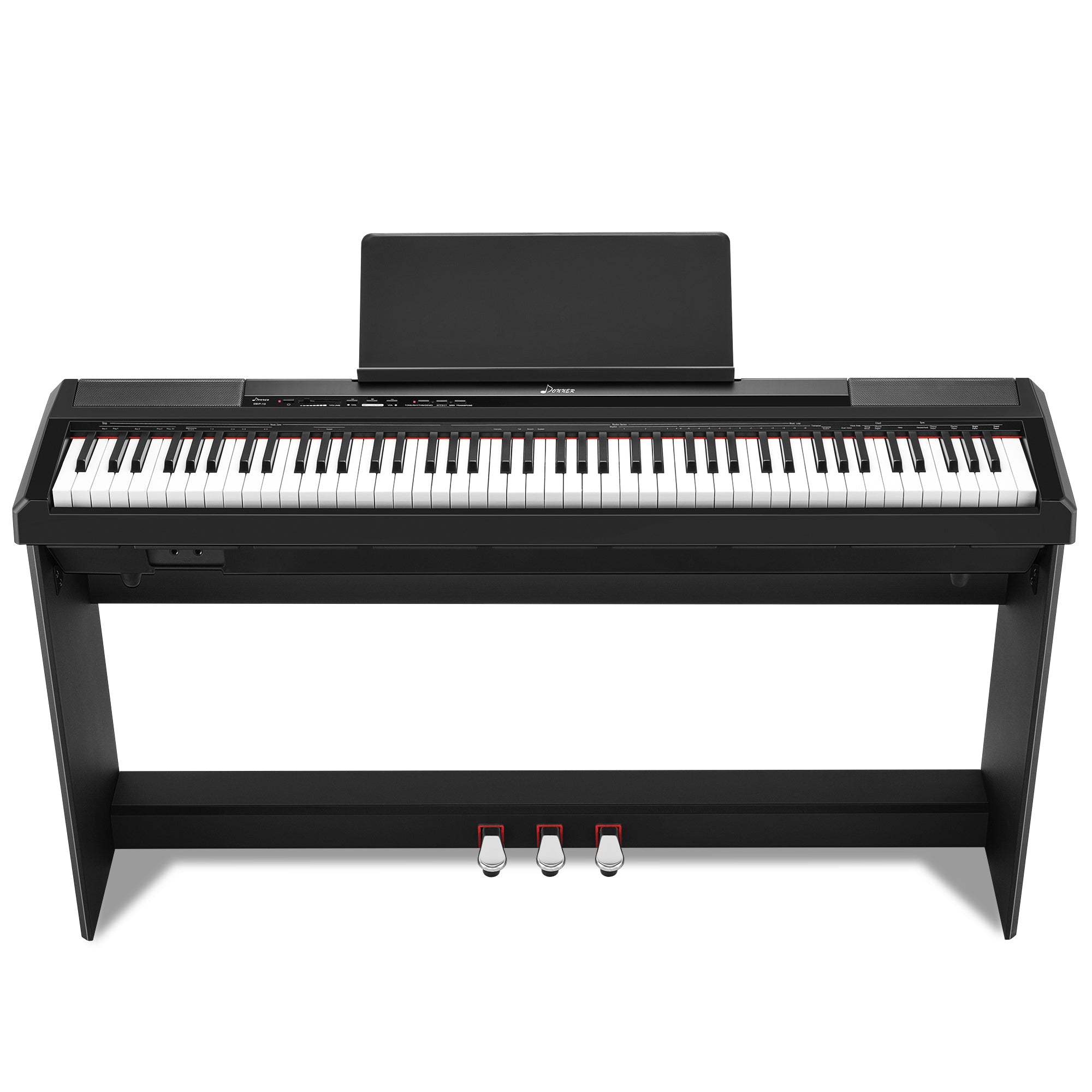 Donner DEP-10 88 Key Semi-Weighted Portable Digital Piano with Furniture Stand