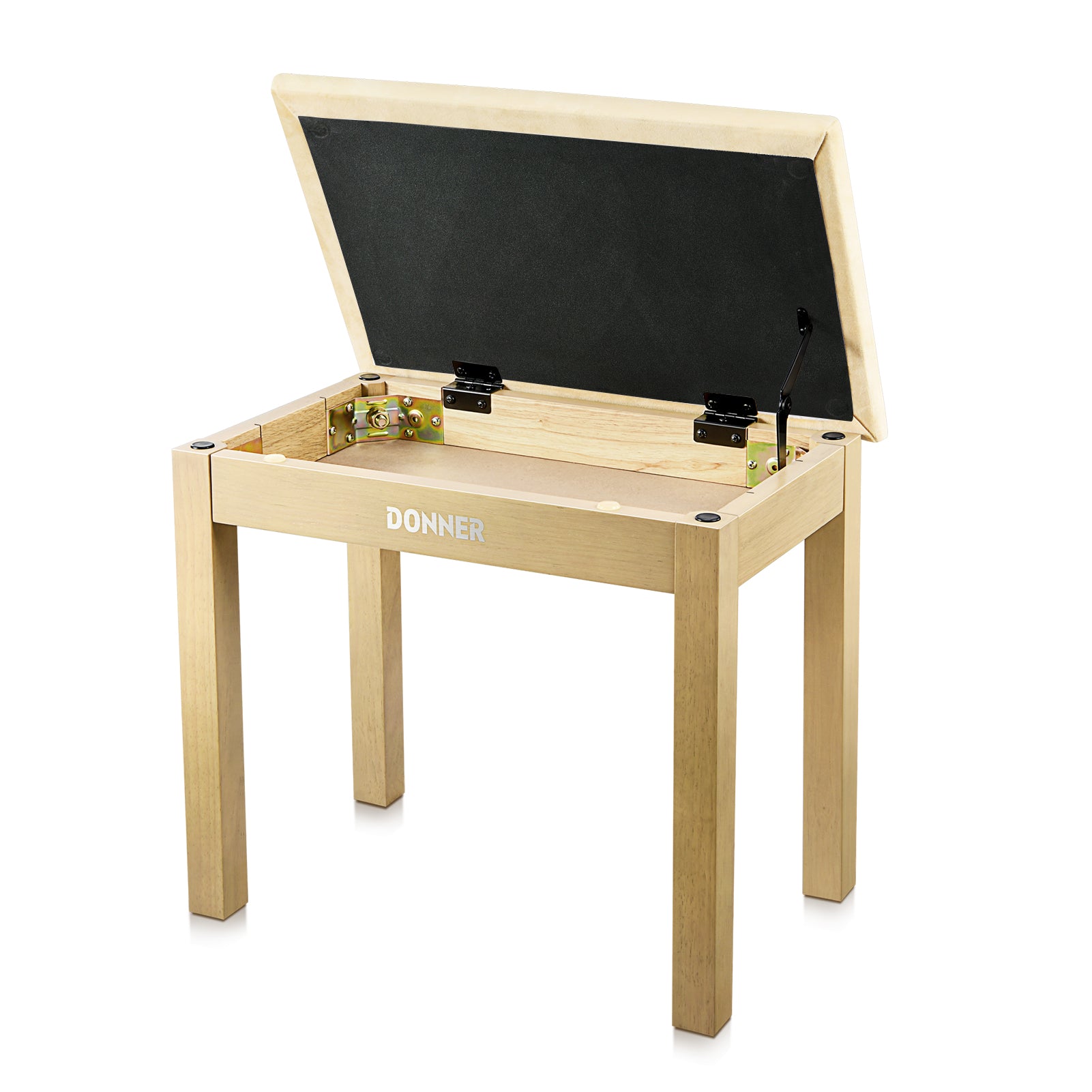 Donner DKB-10 Yellow Piano Bench with High-Density Suede CushionD