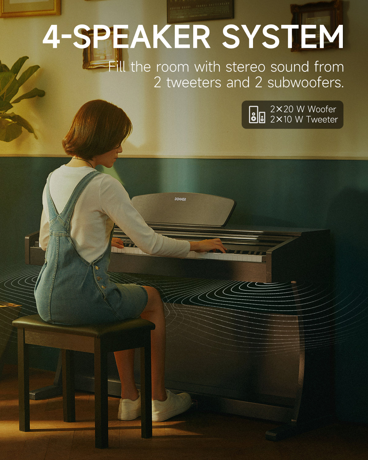 Donner DDP-300 Fully Weighted Home Digital Piano (Upgrade-Version)