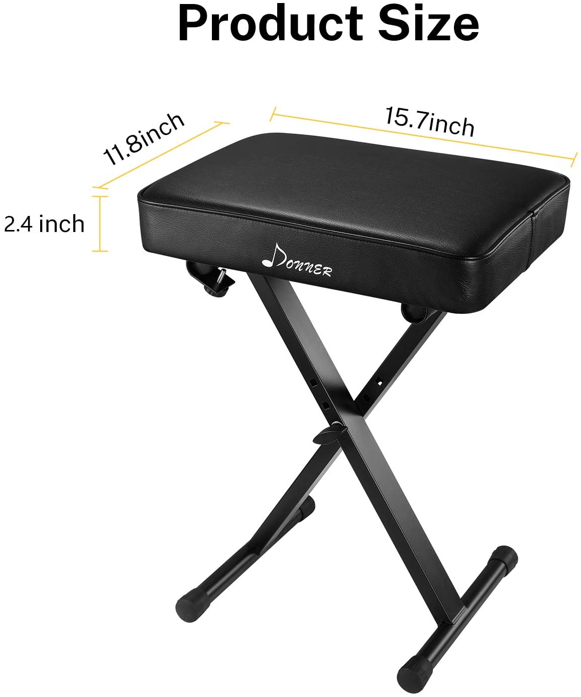 Donner Adjustable X-Style Bench with 6cm High-Density Padding