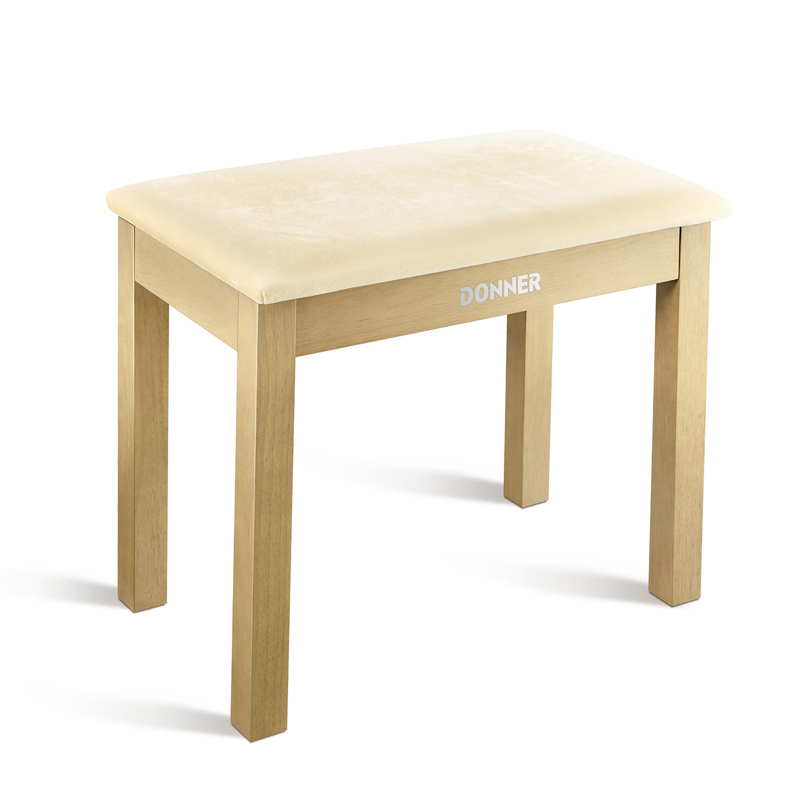 Donner DKB-10 Yellow Piano Bench with High-Density Suede CushionD