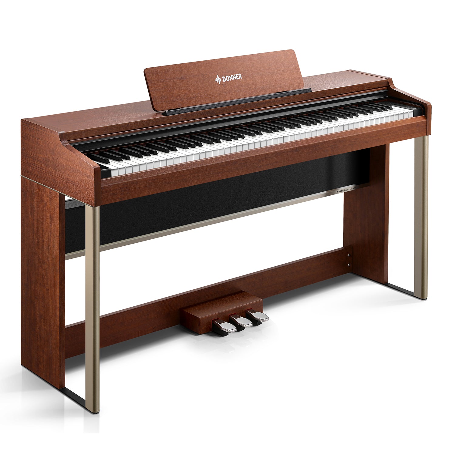 Donner DDP-200 PRO Digital Piano with Touchscreen-Brown##