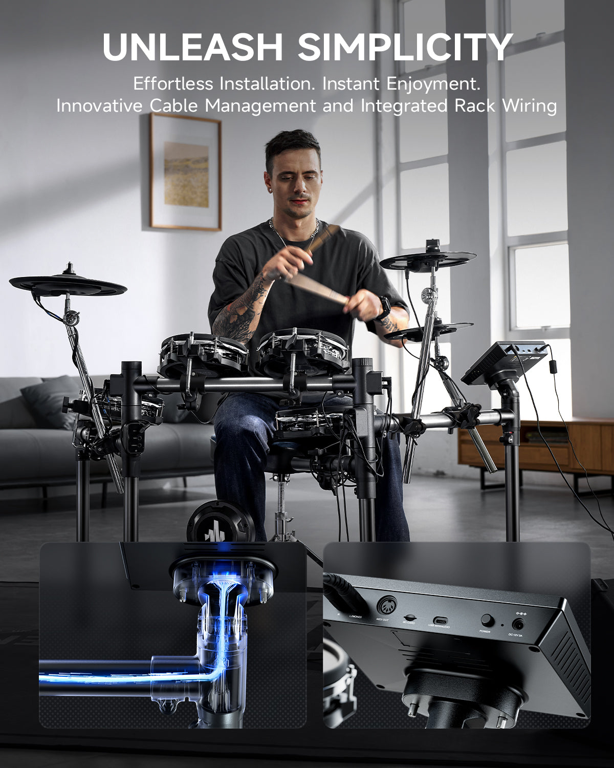 donner-beat-5-drum-3-cymbal-electronic-drum-set-with-touch-screen-for-pros