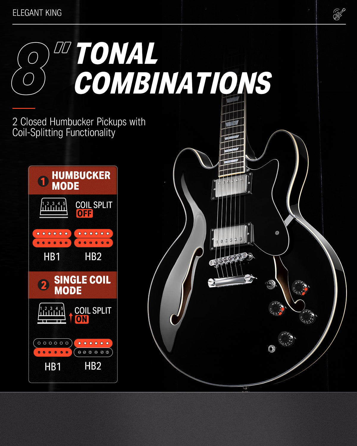 Donner DJP-1000 Electric Guitar-
Black##