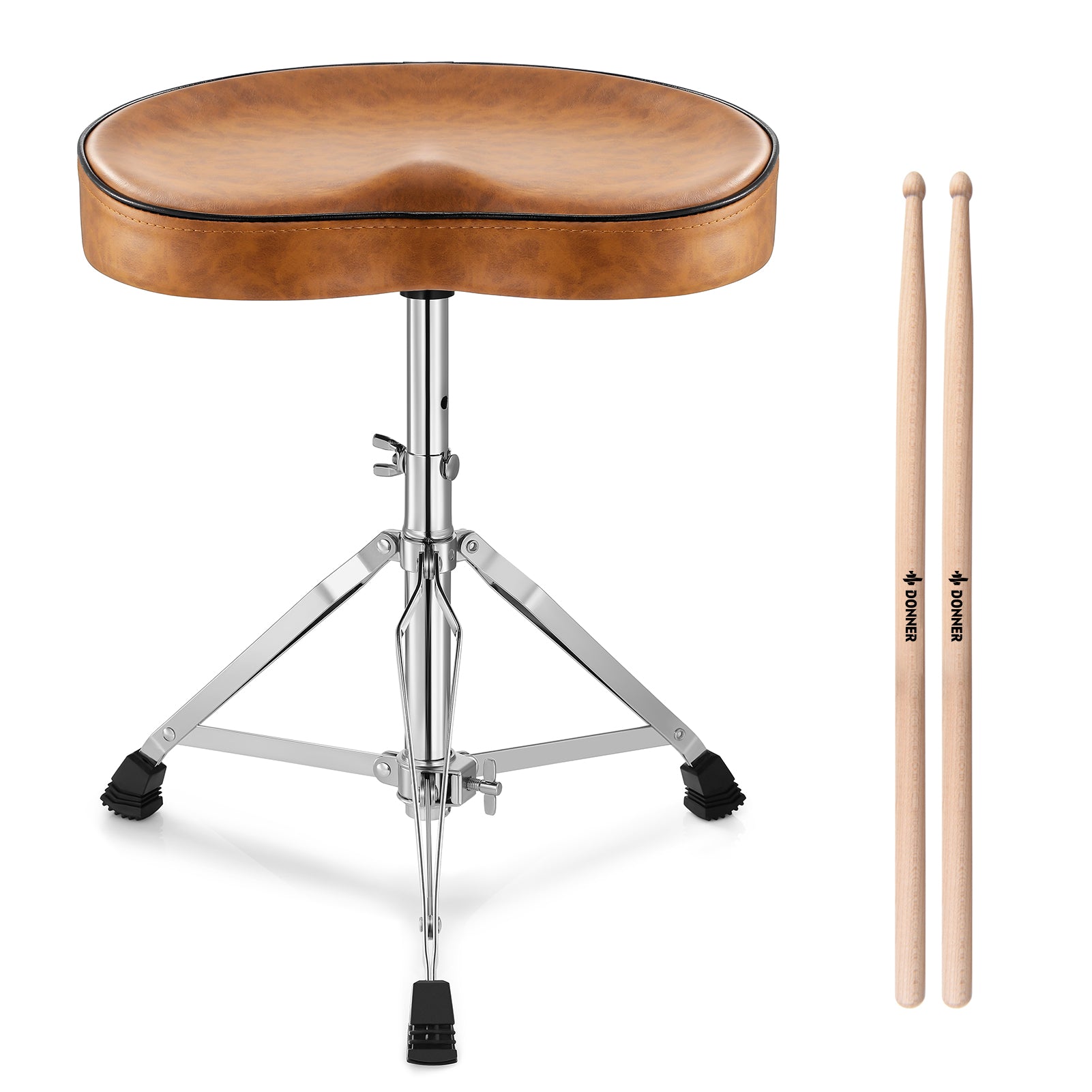 Tabouret de batterie marron Donner DT-50