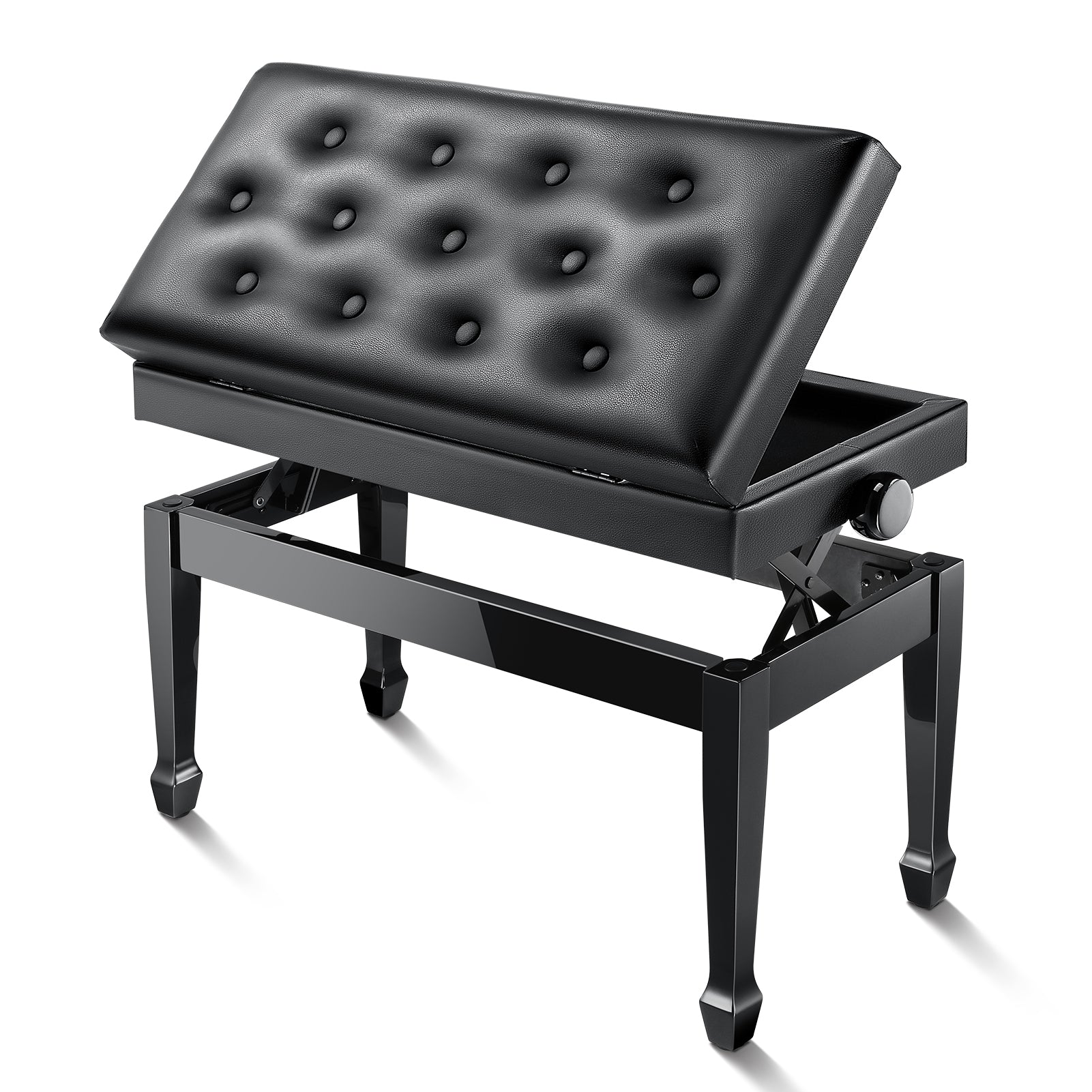 Donner Duet Adjustable Height Two-Seater Piano Bench