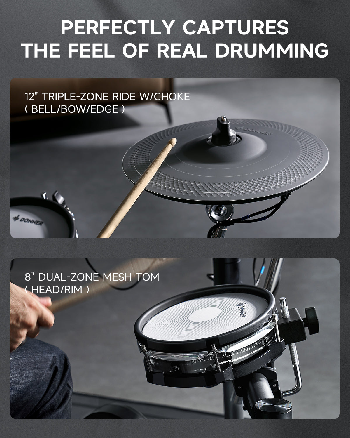 donner-beat-5-drum-3-cymbal-electronic-drum-set-with-touch-screen-for-pros