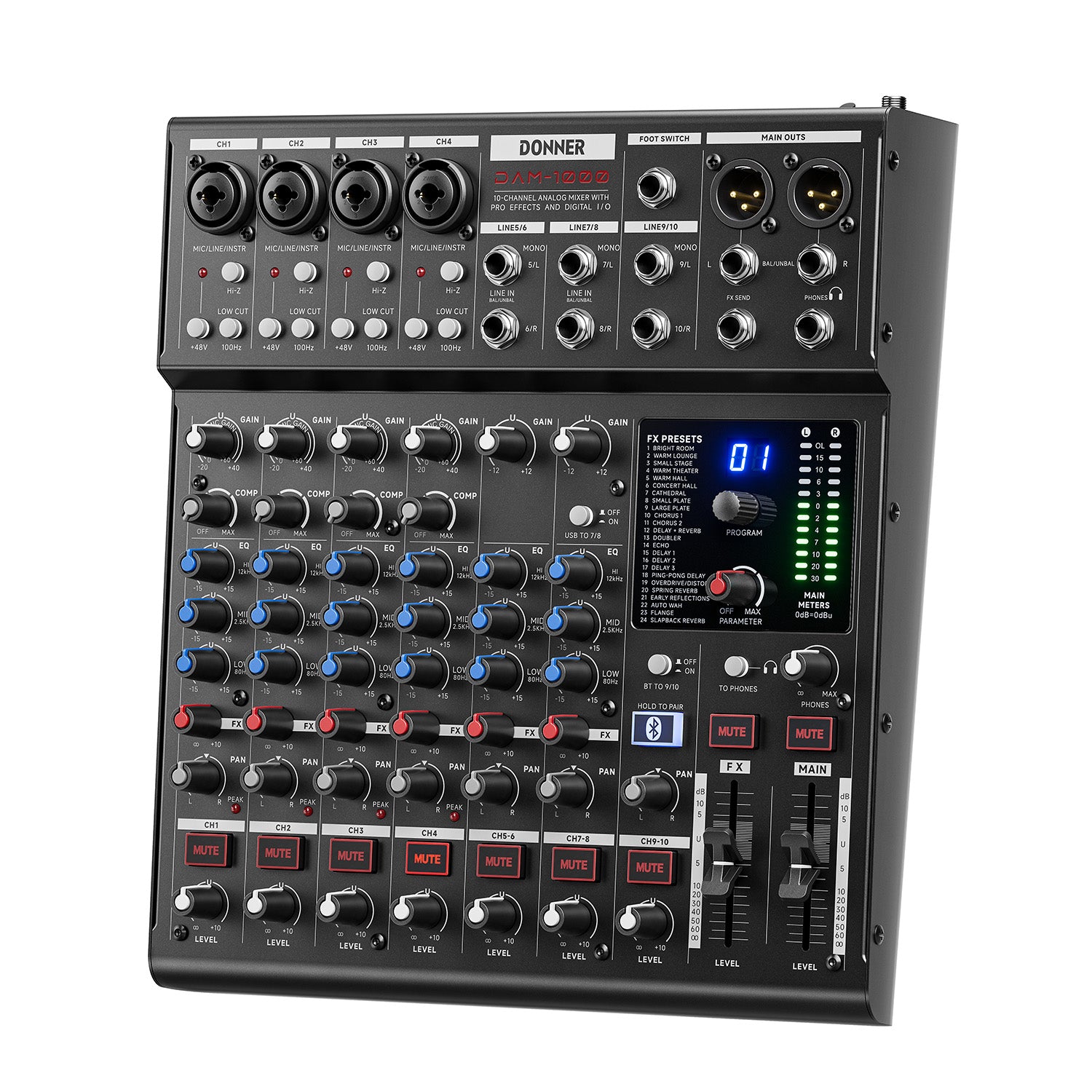 DONNER DAM1000 Audio Mixer EU