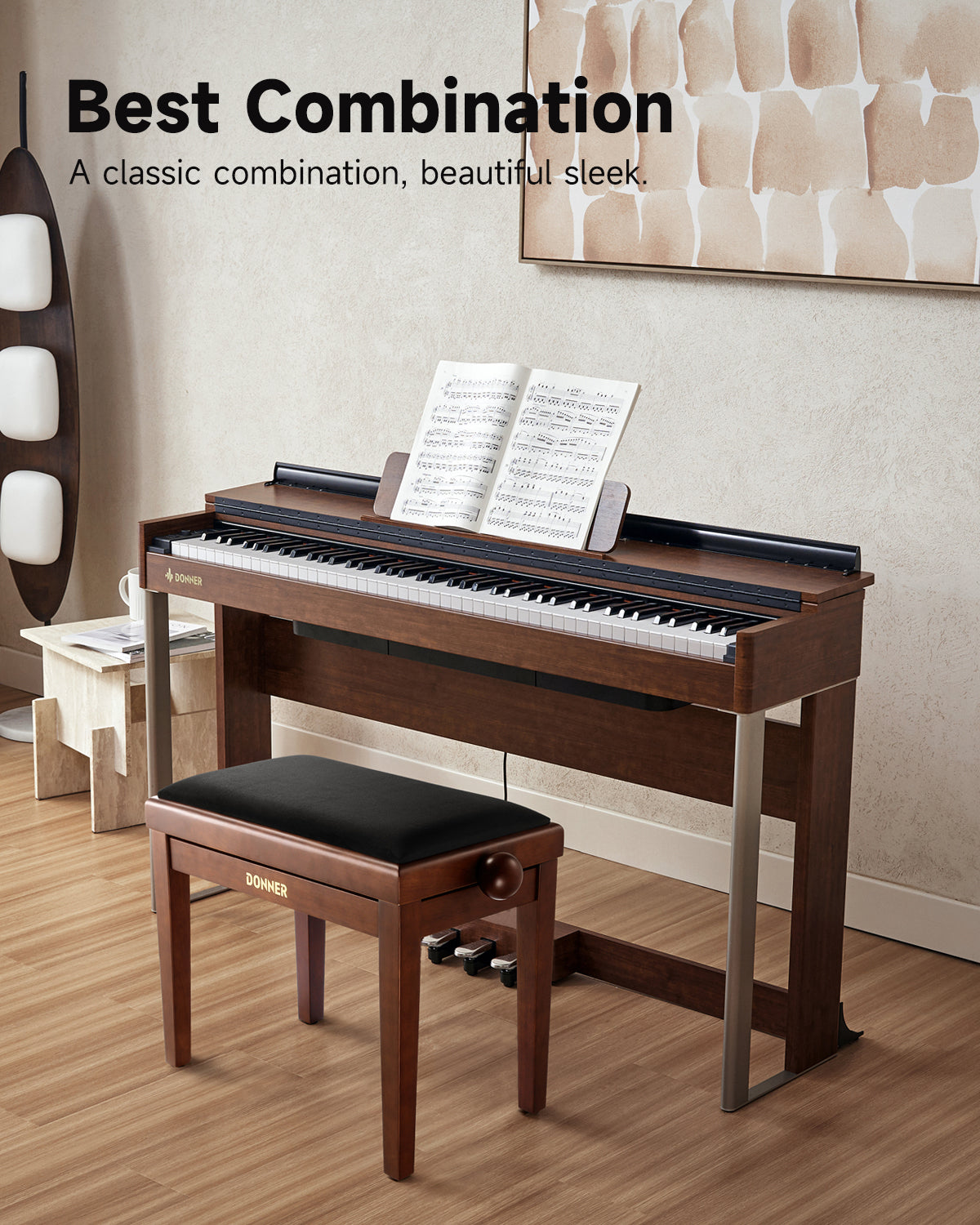 Donner Adjustable Height Piano Bench