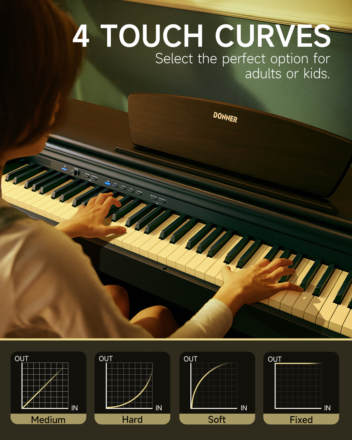 Donner DDP-300 Fully Weighted Home Digital Piano (Upgrade-Version)