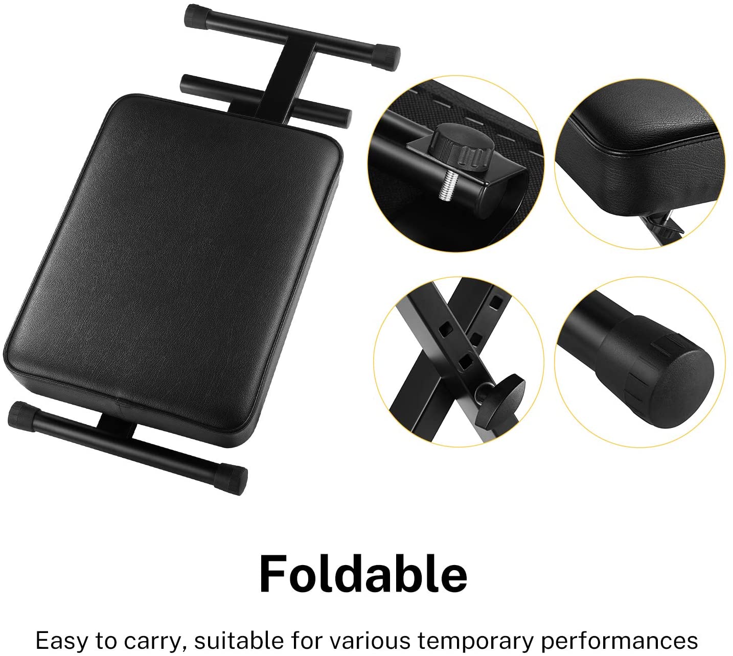 Donner Adjustable X-Style Bench with 6cm High-Density Padding