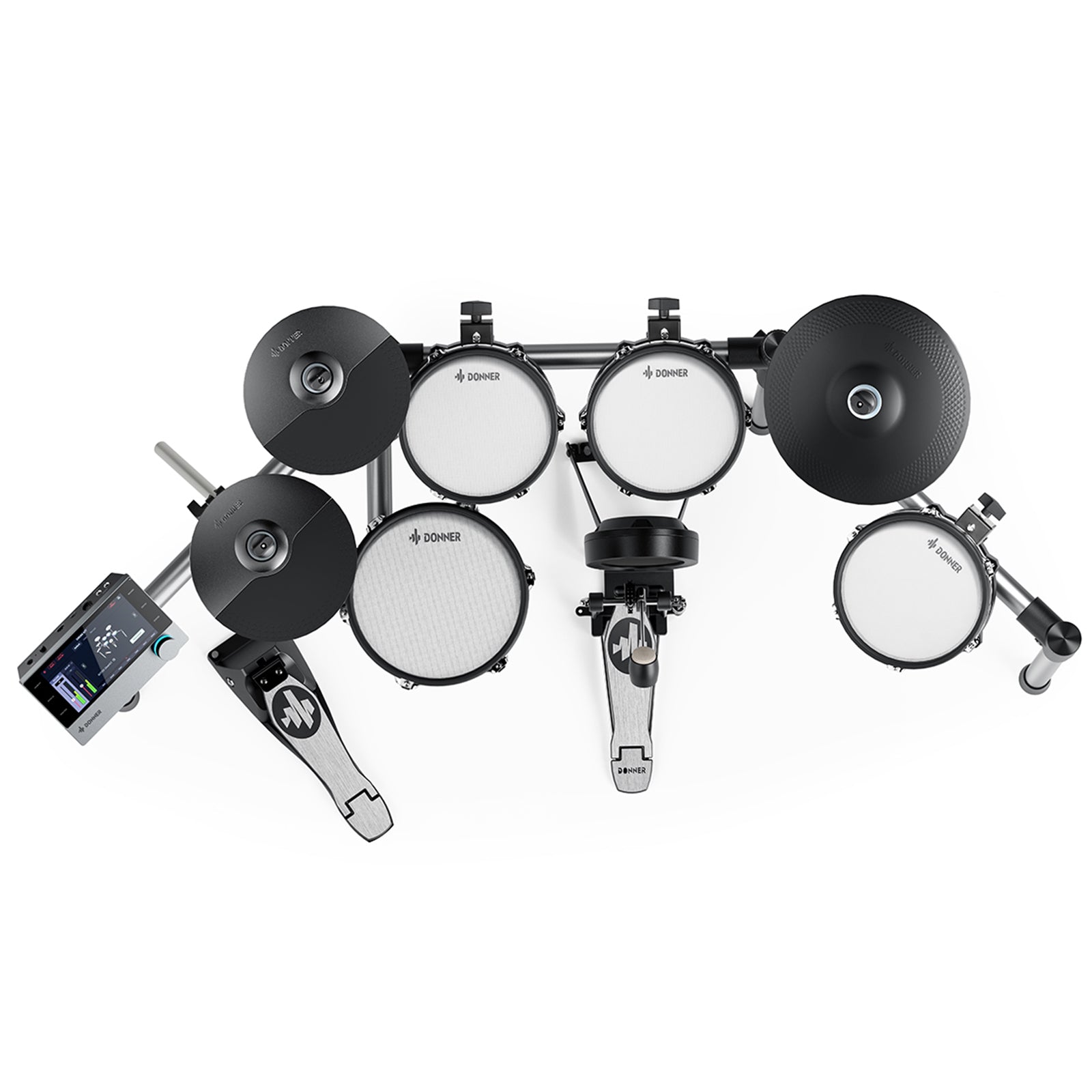 donner-beat-5-drum-3-cymbal-electronic-drum-set-with-touch-screen-for-pros