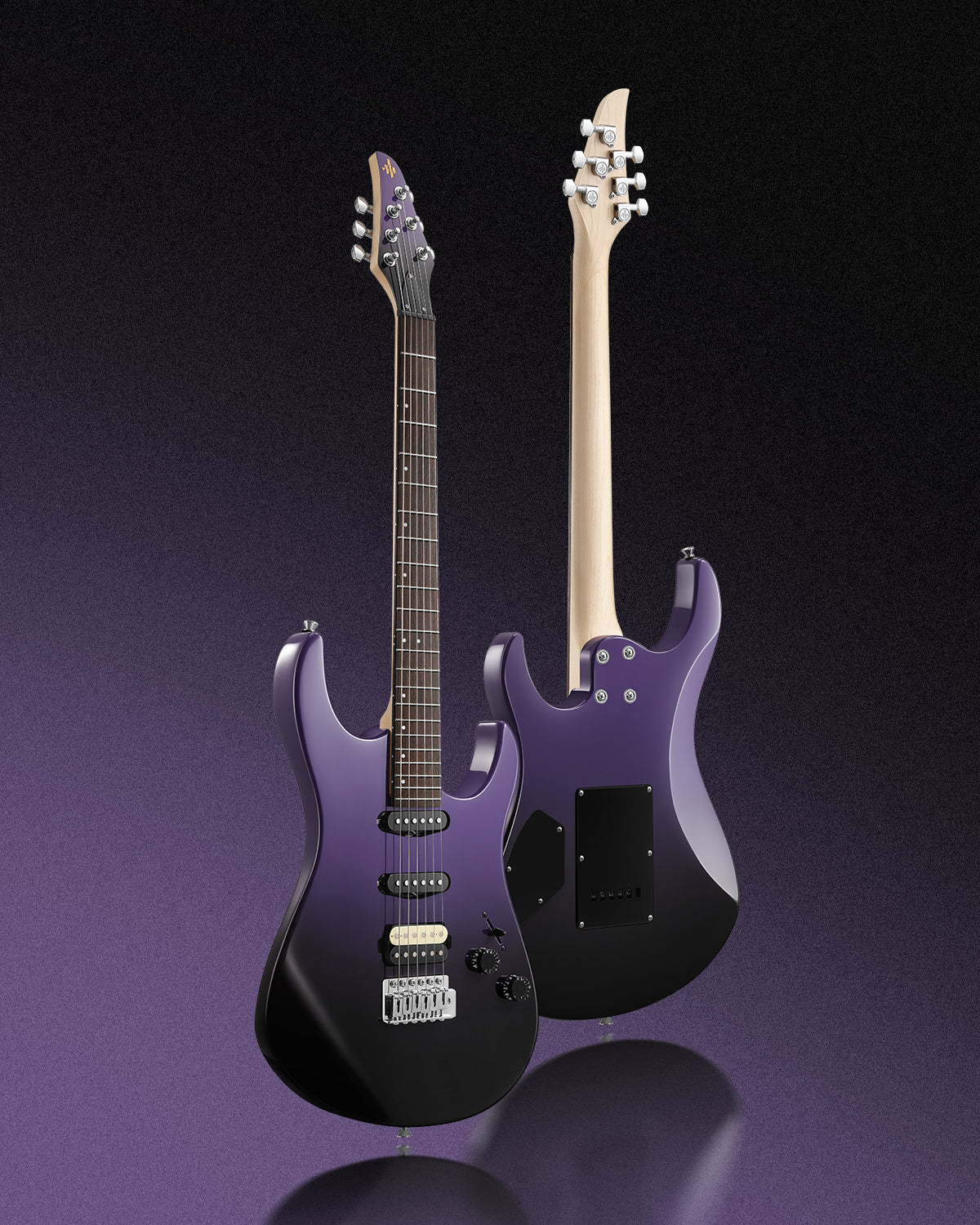 Donner DMT-66 Electric Guitar with Ceramic Single-Coil-Purple##