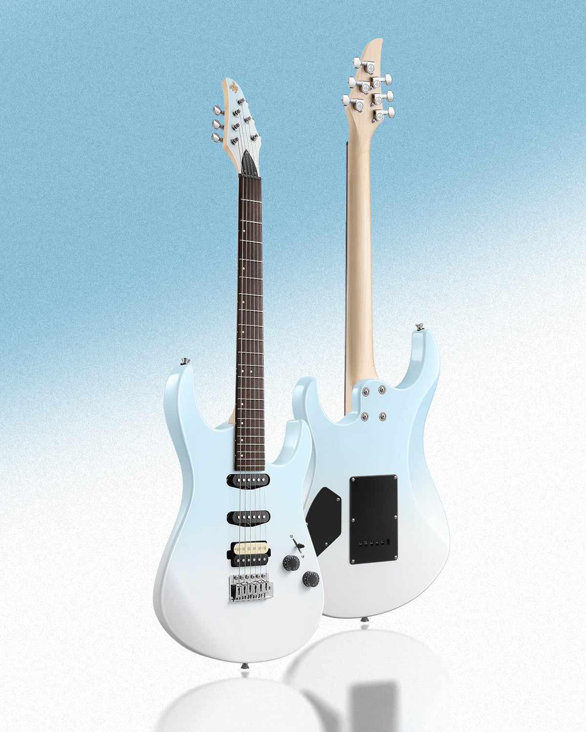 Donner DMT-66 Electric Guitar with Ceramic Single-Coil-Blue##