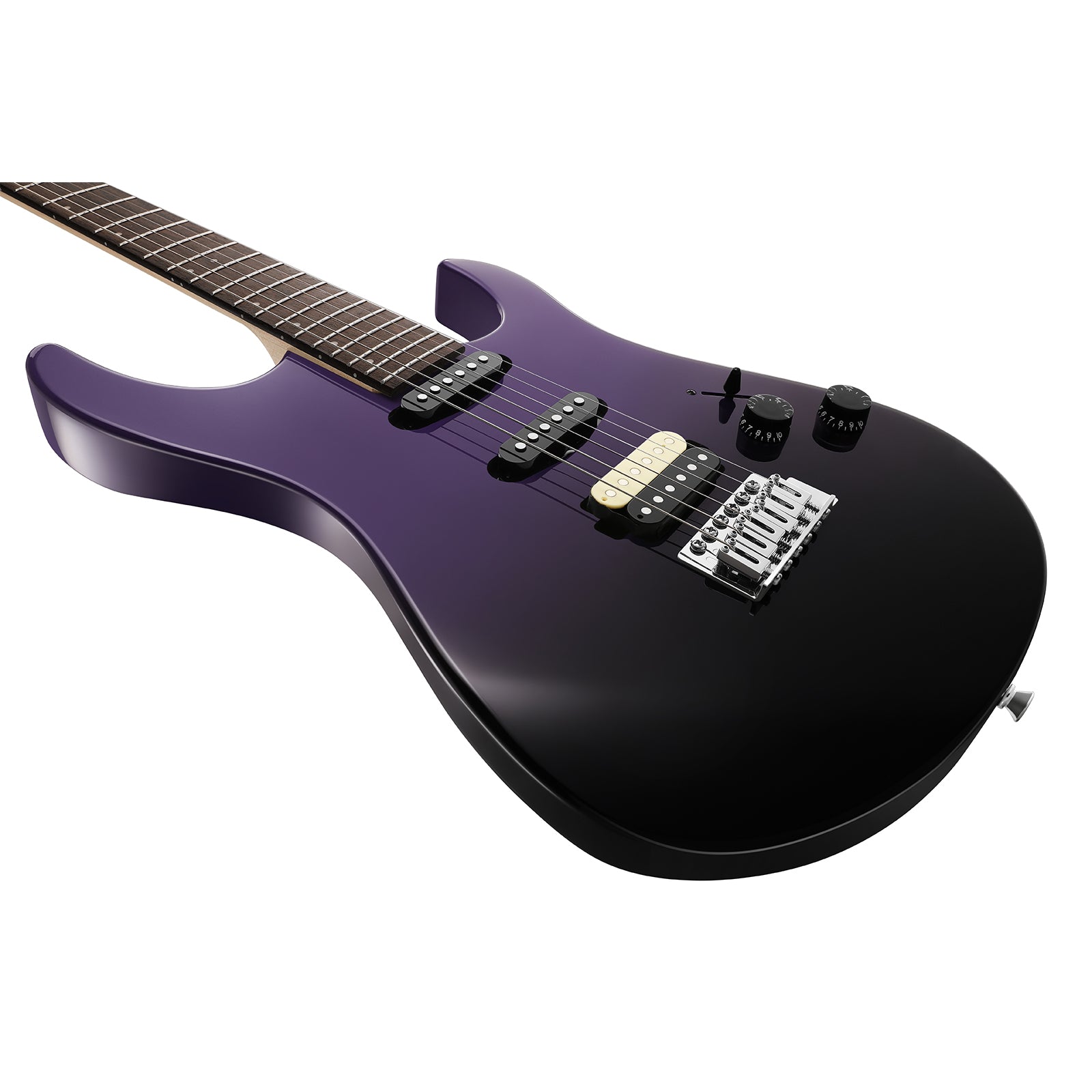 Donner DMT-66 Electric Guitar with Ceramic Single-Coil-Purple##