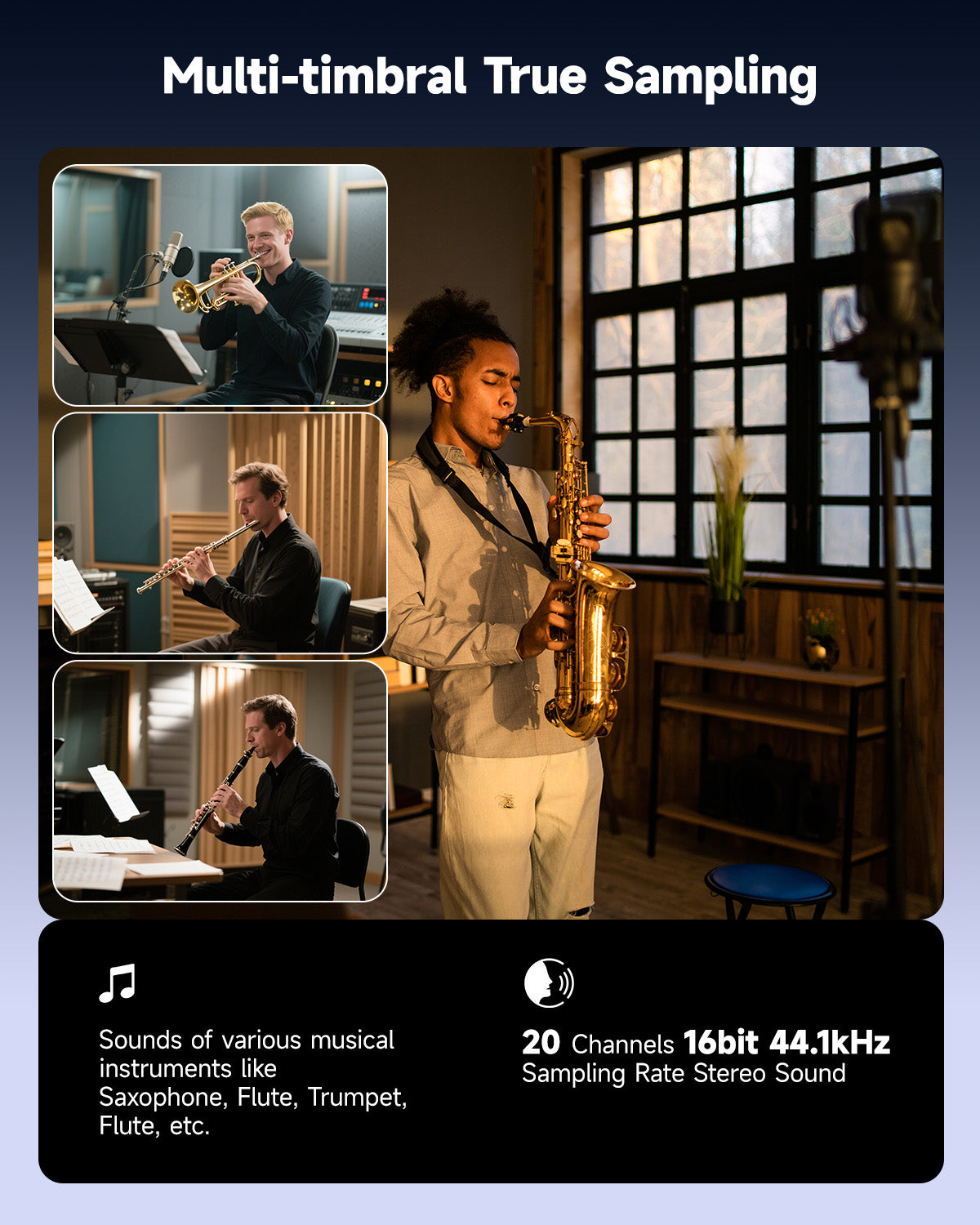 Eastar EDA-100 Digital Wind Instrument Black