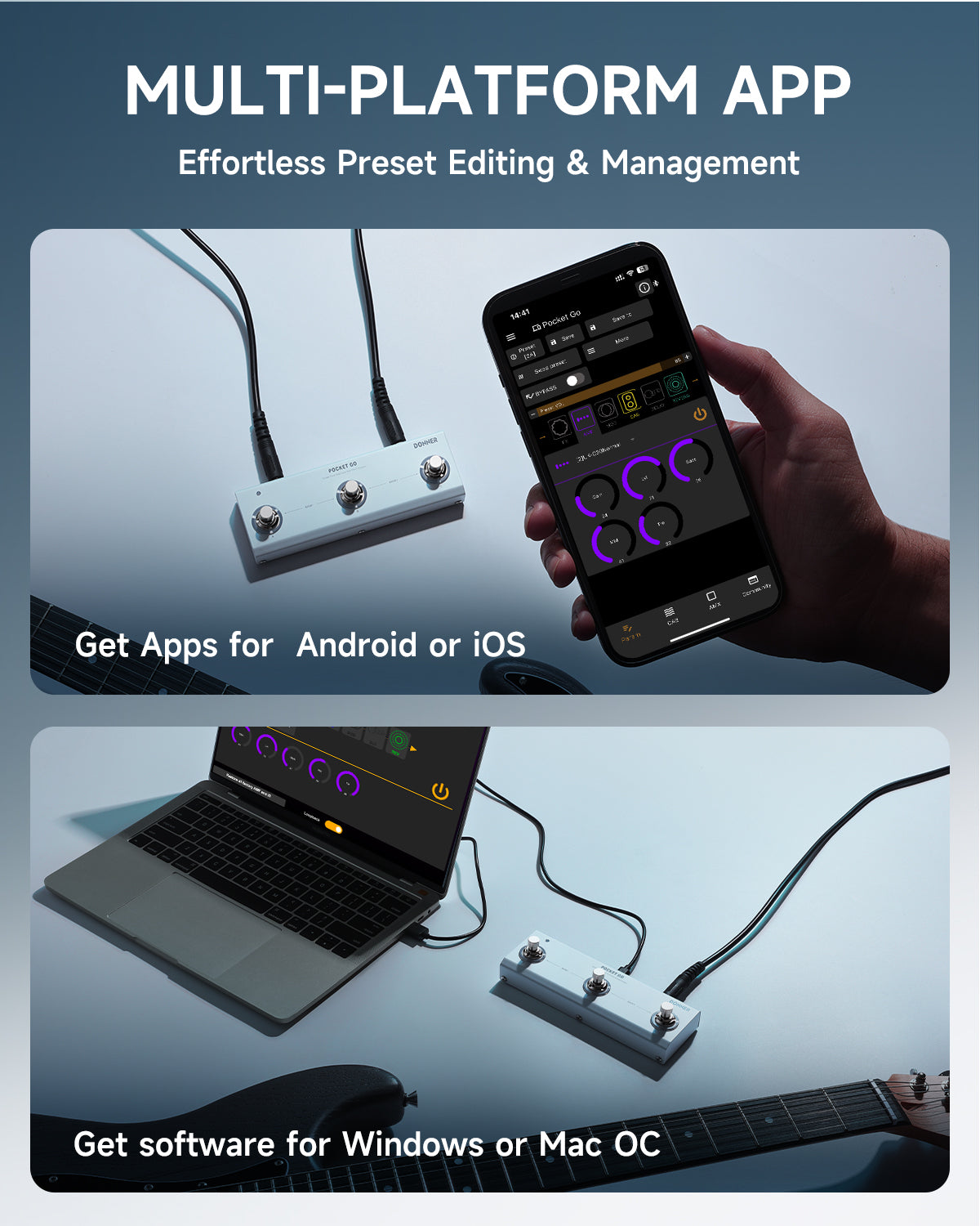 【Pre-sale】Donner Pocket Go Multi-Effects Processor Pedal-【Shipping on August 31st】