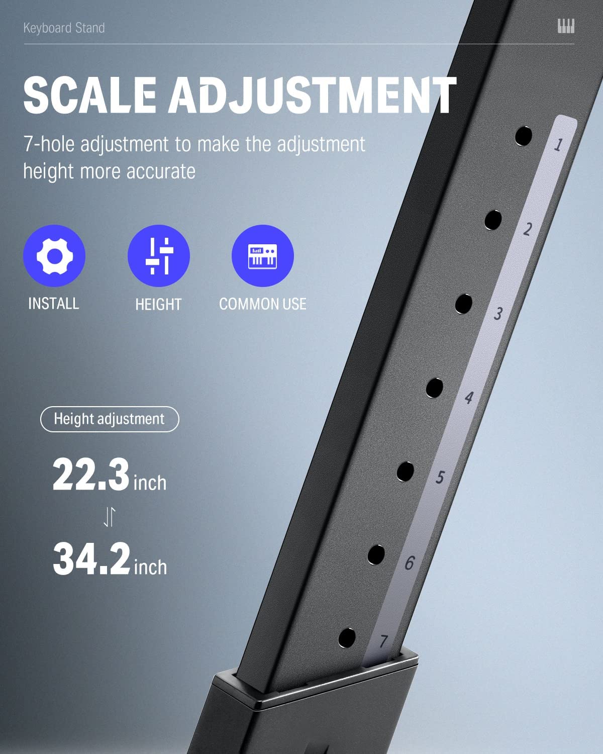 Support de clavier pliable Donner DKS-100