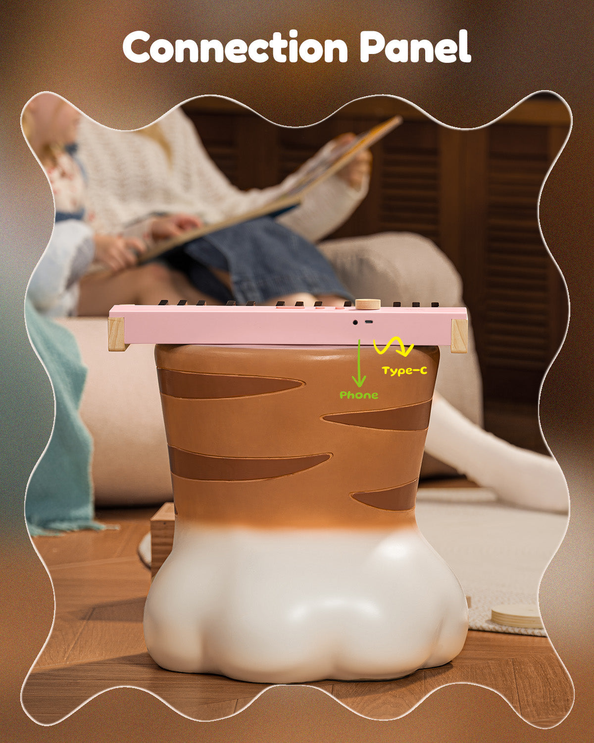 Eastar KIDO V-10 32 Keys Mini Digital Keyboard-32 keys pink##