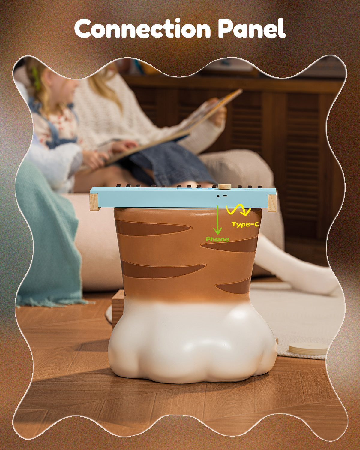 Eastar KIDO V-10 32 Keys Mini Digital Keyboard-32 keys blue##