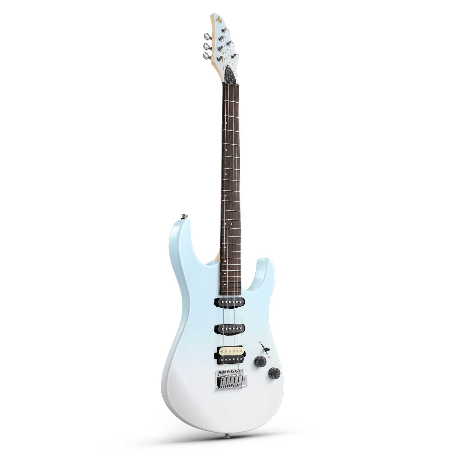 Donner DMT-66 Electric Guitar with Ceramic Single-Coil-Blue##