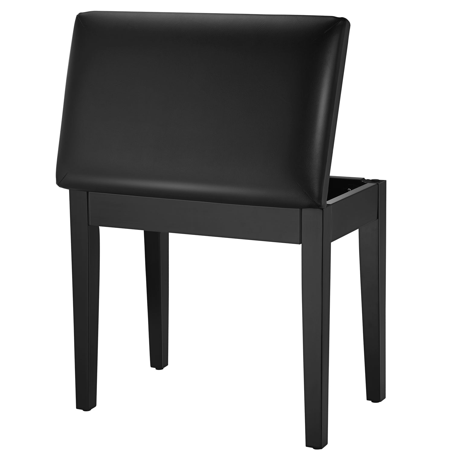 Donner DKB-10 Black Piano Bench with Storage High-Density Sponges Pad Seat Black