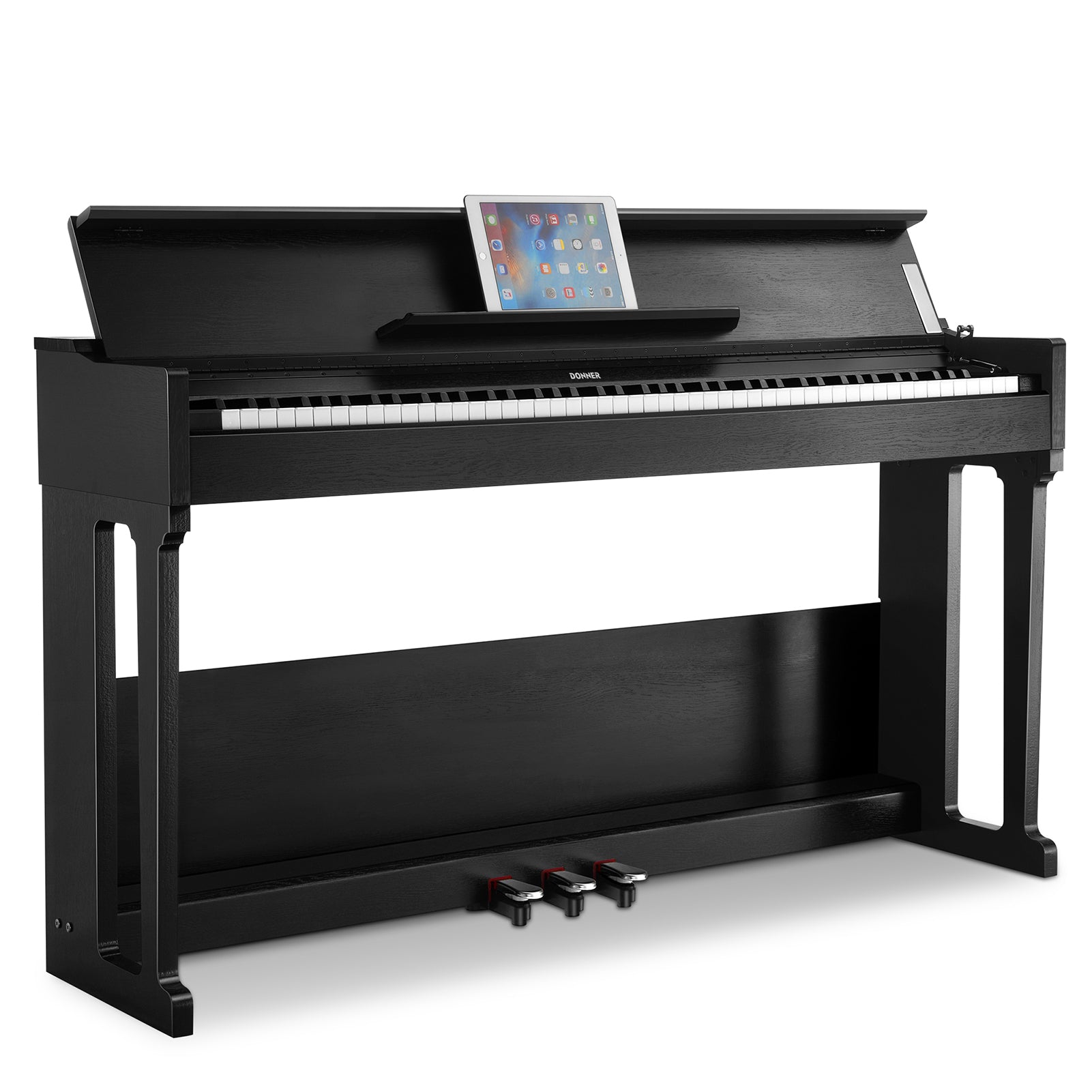 Donner DDP-90 88 Key Fully Weighted Hammer Action Upright Digital Piano with Flip Cover