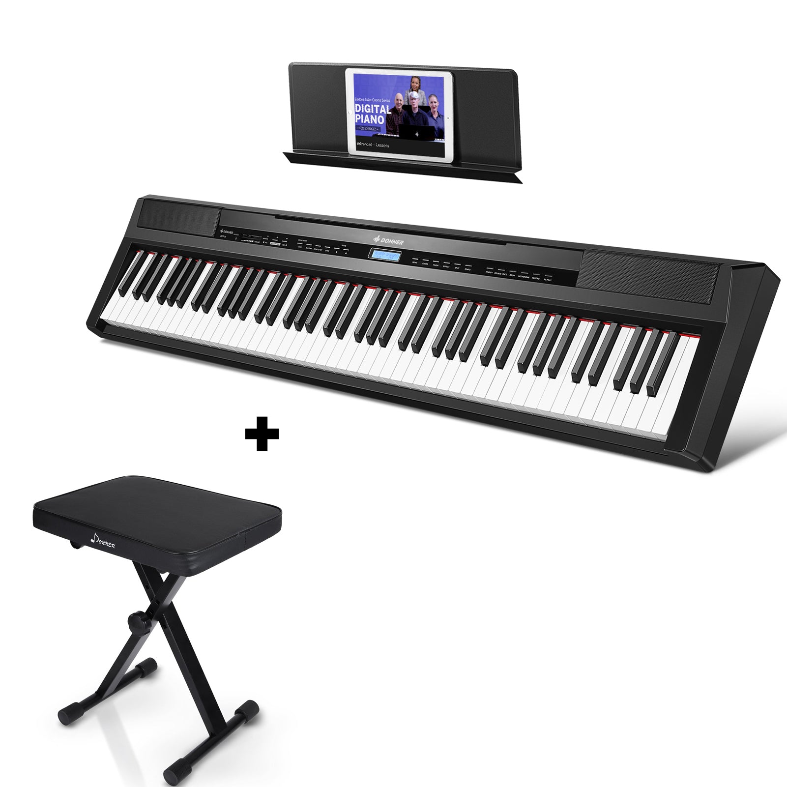 Donner DEP-20 Portable 88 Key Weighted Digital Piano with Sustain Pedal for Beginner