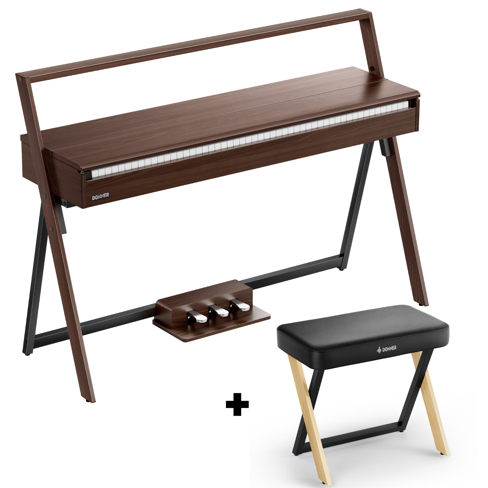 Donner OURA™ R300 Home Digital Piano-Walnut##
