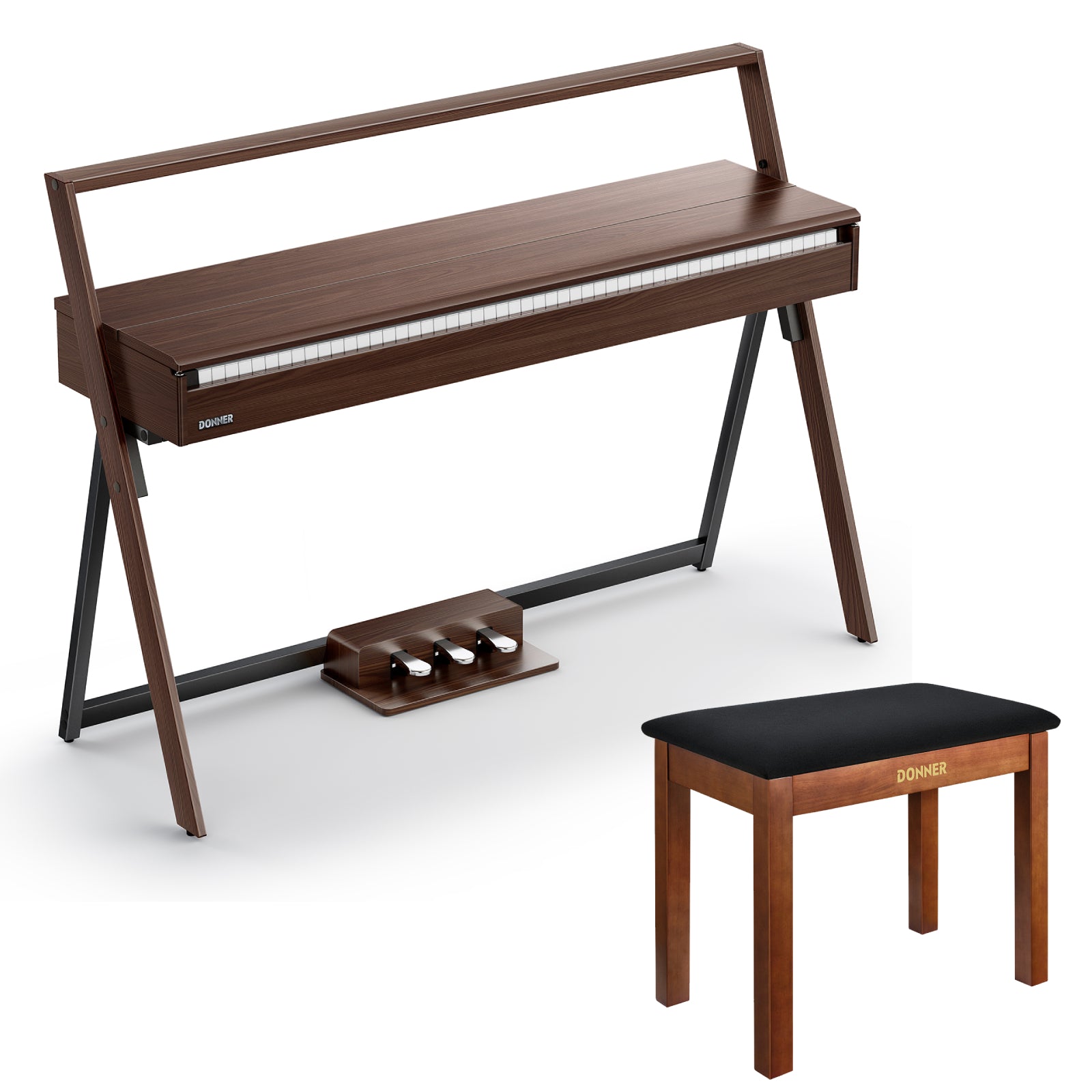 Donner OURA™ R300 Home Digital Piano-Walnut##