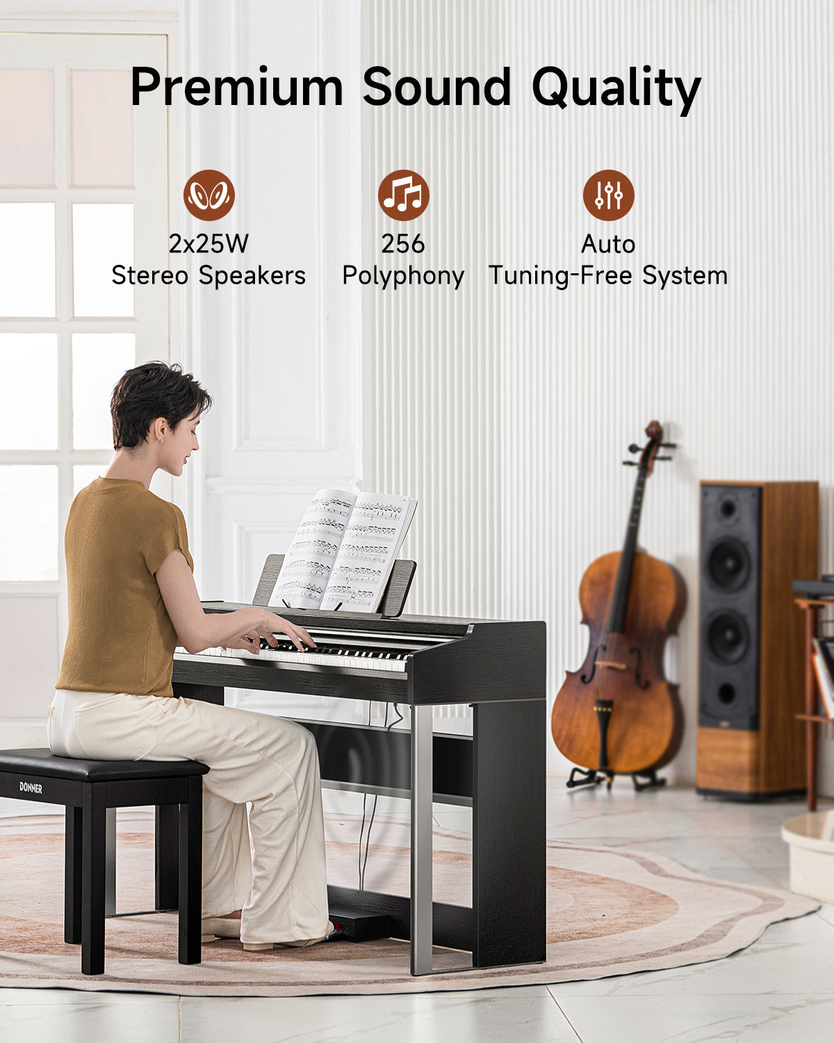 Donner DDP-200 PRO Upright Digital Piano