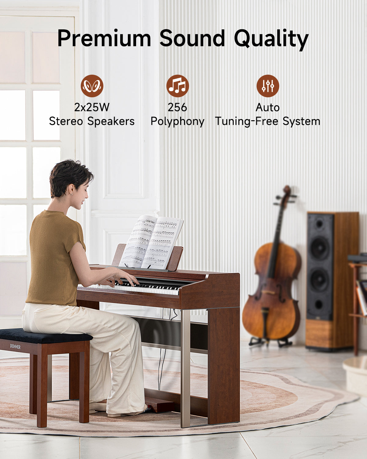 Donner DDP-200 PRO Upright Digital Piano