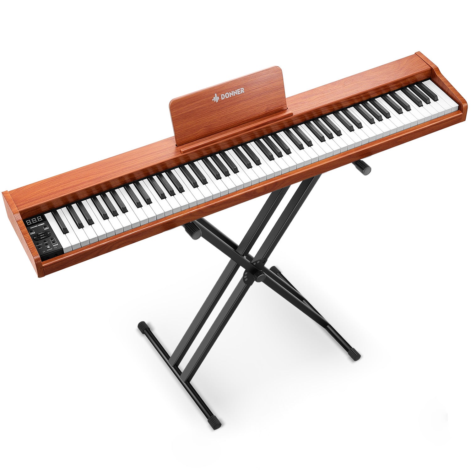 Donner DEP-1S 88 Key Semi-Weighted DIgital Piano With Stand Wooden Style Piano