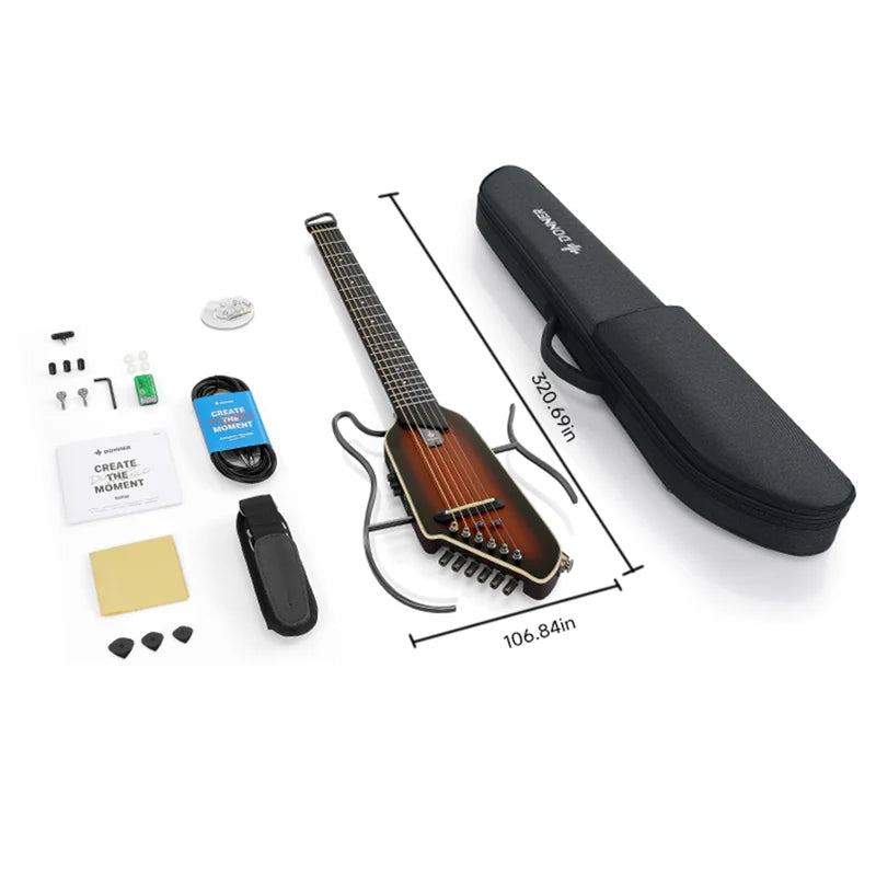 Donner HUSH I Evo2 Guitar-Sunburst##