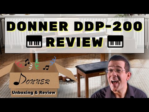 Donner DDP-200 Wooden Dynamic Hammer Action 88 Key Weighted Upright Digital Piano