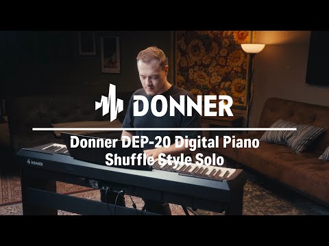 Donner DEP-20 88 Key Weighted Digital Piano with Furniture Stand & 3-Pedal