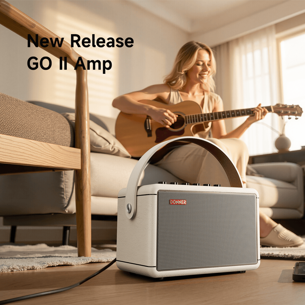 New Release: New Donner GO II Portable Guitar Amp | 15W & Bluetooth