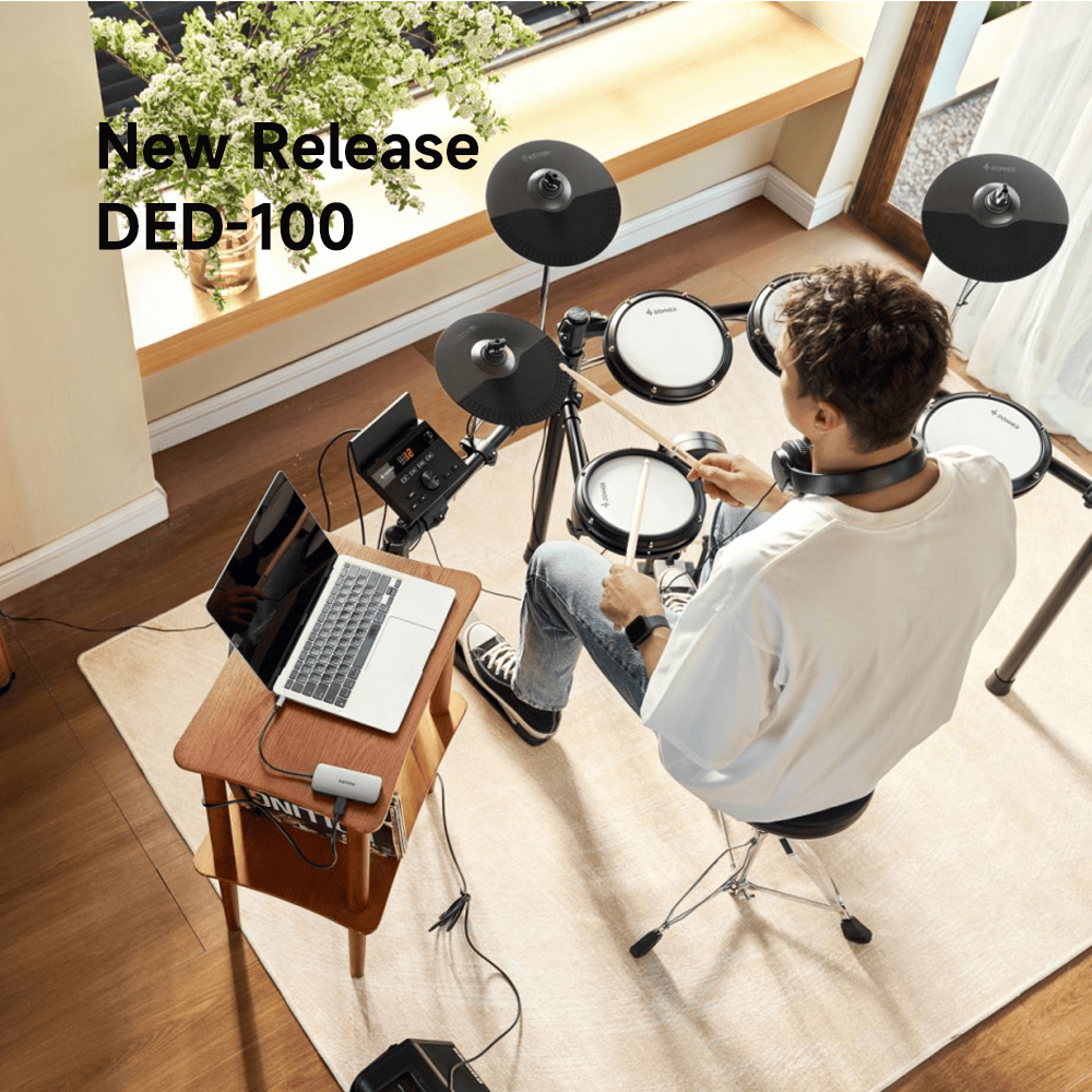 New Release - Donner DED-100 Electronic Drum Set | Beginner Mesh Drum Kit